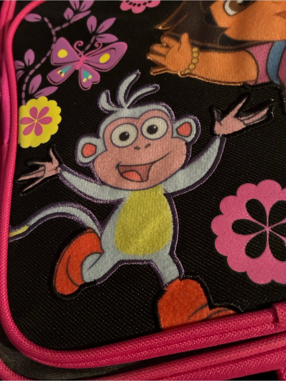 Nickelodeon Dora Pink and Black Kids Backpack - Picture 5 of 5